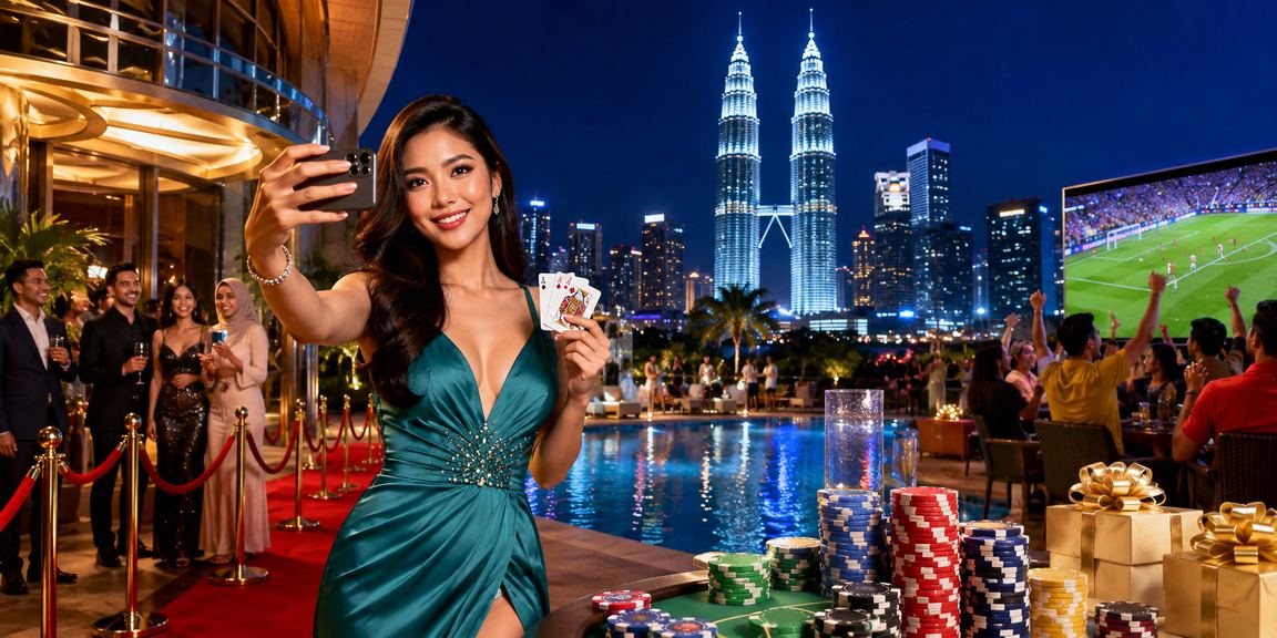 Permainan poker di Kuala Lumpur dengan gaya tradisional Melayu